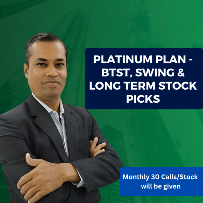 Platinum Plan – BTST, Swing, Long-Term Calls Stock Recommendations by SEBI Registered Analyst  INH000019284 - Amarlal Bhatia - Image 1